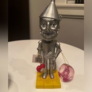 Silver Tin Man bubble head Figurine